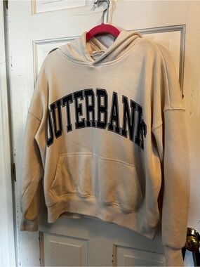 Altar'd State Cream Pullover Hoodie Outerbanks